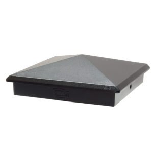 Decorex Hardware True 6" x 6" Aluminium Pyramid Post Cap Heavy Duty for True/Actual 6" x 6" Wood Posts - Black (Works ONLY with Actual 6" x 6" Posts. Will NOT Work with Actual 5.5" x 5.5" Posts)