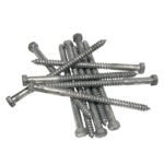 3/8" x 6" Lag Bolt Screws | Hex Head | Hot Dip Galvanized | 10pcs Box