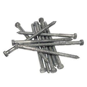 3/8" x 6" Lag Bolt Screws | Hex Head | Hot Dip Galvanized | 10pcs Box