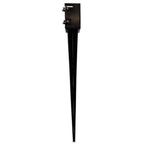 Ground Spike Post Anchor 36" Long, for 3.5" x 3.5" Posts, Black Powder Coated - DH-GS3