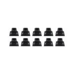 10 Pack Baluster Screw Down Swivel Shoe with Set of Screws - for Use with 5/8" Round Iron Balusters (Satin Black) - DH-57
