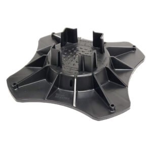 Foundation Block System for 1.5" - 2' Joist and Bearers as Well as 3.5" x 3.5" and 4" x 4" Posts, for Low Profile and Raised Decks, Sheds - 1 Piece - DHFB1