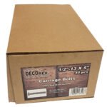 1/2" - 13 x 5" Carriage Bolt | Round Head| Hot Dip Galvanized | 40pcs Box