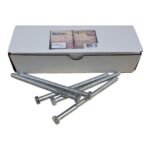 3/8" x 6" DXH Lag Bolt Screws, Hex Head, Hot Dip Galvanized - 5pcs