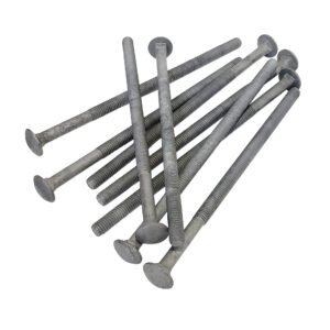 3/8" - 16 x 8" Carriage Bolt | Round Head | Hot Dip Galvanized | 50pcs Box