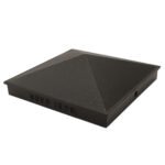 Nuvo Iron Black 5.5" x 5.5" Pyramid Ornamental Aluminium Post Cap Fencing- PCP03