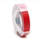 Dymo Embossing Tape, 0.25 Inches, Red, 1/Card (520602)