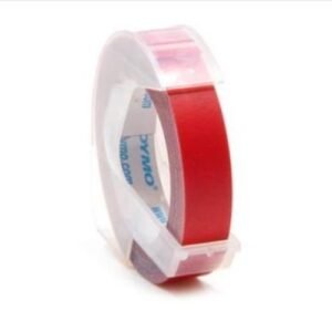Dymo Embossing Tape, 0.25 Inches, Red, 1/Card (520602)