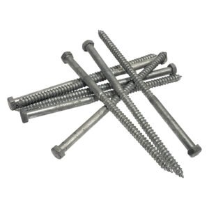 3/8" x 8" Lag Bolt Screws | Hex Head | Hot Dip Galvanized | 10pcs Box