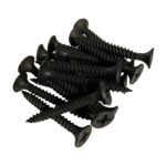 #6 x 1-1/4" Drywall Screws | Phillips Drive | Bugle Head | Fine Thread | Sharp Point | Bit Included | Black Phosphate - 500pcs