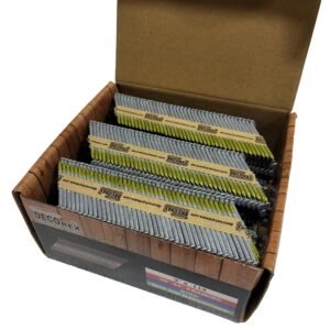 2" x .113 Ring Shank Strip Nails, Paper Collated, Hot Dip Galvanized (30-34 Degree) - 2500pcs box (DHSNR-2.113)