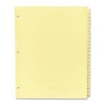 Sparco Clear Plastic Numbered Tab Indexes 25 - Tab(s) Printed 8.5” x 11”