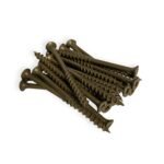 #8 x 2 1/2" Deck Screws | Square Drive | Bugle Head | Brown Ruspert | 100pcs Box