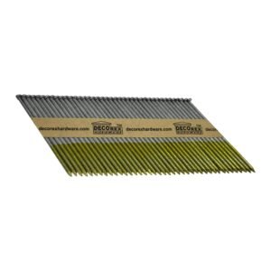 3 1/4" x .120 Smooth Shank Strip Nails, Paper Collated, Hot Dip Galvanized (30-34 Degree) - 1000pcs box (DHSNS-314.120K)