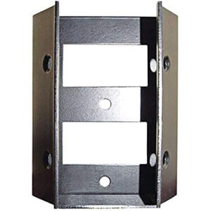 Deck and Stair Rail Connectors for Standard 2" x 4" Rail, Powder Coated Black - SDRC (4 pcs)