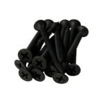 #6 x 1-5/8" Drywall Screws | Phillips Drive | Bugle Head | Fine Thread | Sharp Point | Bit Included | Black Phosphate - 4000pcs