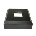 Baluster Flat Base Modern Shoe - for 1/2" Square Iron Balusters - Set of 10 (Satin Black) - DH-SS1