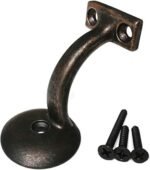 Handrail Bracket Round for Stairways with Mounting Screws - Set of 5 - (Oil Brushed) - DH-B2