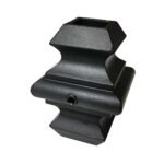 Baluster Collar Knucle with Set Screw for use with 1/2" Square Balusters - 10pcs - (Satin Black) - DH-C12