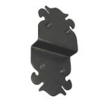 Nuvo Iron 6" Ornamental Post to Beam Supports P2B6 (5" x 9.875") 2pcs - Black
