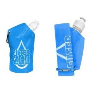 Filter 2 GO - Pocket Filtration Bottle - Blue