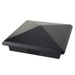 Decorex Hardware 4.5" x 4.5" Heavy Duty Aluminium Pyramid Post Cap for True/Actual 4.5" x 4.5" Wood Posts - Black (Works ONLY with Actual 4.5" x 4.5" Posts. Will NOT Work with Actual 5" x 5" Posts)