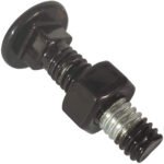 5/16 x 1-1/4" Long Carriage Bolt Set w/Hex Nut - Black