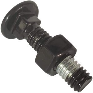5/16 x 1-1/4" Long Carriage Bolt Set w/Hex Nut - Black