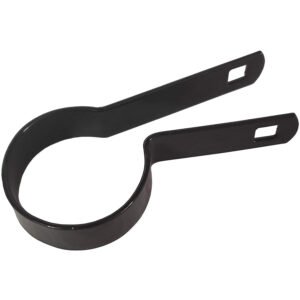 1 7/8" HDG Steel Chain Link Fence Tension Band - Powder Coated Black