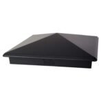 Decorex Hardware 7.5" x 7.5" Heavy Duty Aluminium Pyramid Post Cap for True/Actual 7.5" x 7.5" Wood Posts - Black (Works ONLY with Actual 7.5"x7.5" Posts. Will NOT Work with Actual 8" x 8" Posts)