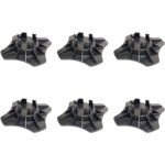 Foundation Block System for 1.5" - 2' Joist and Bearers as Well as 3.5" x 3.5" and 4" x 4" Posts, for Low Profile and Raised Decks, Sheds - 6Pack - DHFB6