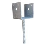 Post Support Saddle Bracket Holder for 3.5"x3.5" Posts, 13G Hot Dip Galvanized #354
