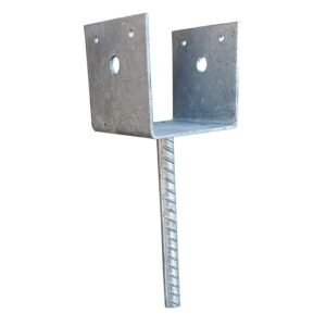 Post Support Saddle Bracket Holder for 3.5"x3.5" Posts, 13G Hot Dip Galvanized #354