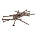 #8 x 3" Deck Screws | Square Drive | Bugle Head | Brown Ruspert | 250pcs Box