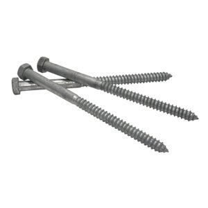 1/2" x 8" Lag Bolt Screws | Hex Head | Hot Dip Galvanized | ASTM A307 | 10pcs Box
