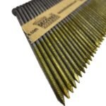 3 1/2" x .120 Ring Shank Strip Nails, Paper Collated, Clipped Head, Hot Dip Galvanized (30-34 Degree) - 1000pcs Box (DHSNR-312.120K)