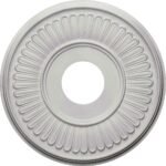 Ceiling Medallion, 15-3/4" OD x 3-15/16" ID x 1-13/16" P, Round, Polyurethane, Factory Primed - DHCM-04