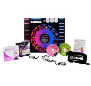 SpinGym Forbes Riley Deluxe Upper Body Fitness Workout System with 2 Workout DVDs and Case - Silver