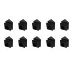Baluster Pitch Angled Slant Shoe with Set Screw - for Use with 5/8" Round Iron Balusters - Set of 10 (Satin Black) - DH-37