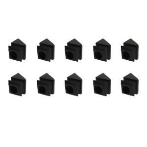 Baluster Pitch Angled Slant Shoe with Set Screw - for Use with 5/8" Round Iron Balusters - Set of 10 (Satin Black) - DH-37