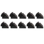 Baluster Pitch Angled Slant Shoe with Set Screw - for Use with 1/2" Square Iron Balusters - Set of 10 (Satin Black) - DH-31
