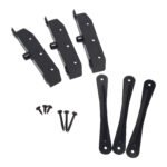 Louvers Hardware Set for Blinds and Shutters, Complete Kit for 11 Boards, E-Coated Black - DHLH-02