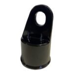 1 1/4" Aluminum Chain Link Fence Rail End Cup - Powder Coated Black