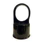 1 1/2" Aluminum Chain Link Fence Line Post Cap Eye Top - Powder Coated Black