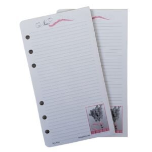 Day-Timer Organizer Accessory Pink Ribbon Note Pad 3 3/4" X 6 3/4" - 2 Pads