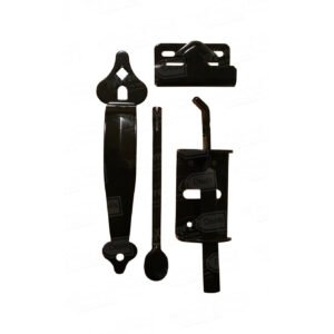 Nuvo Iron Ornamental Thumb Latch 6” (152mm) Black Part # TL6BLK