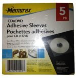 Memorex CD & DVD Adhesive Sleeves 5 Pack