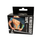 Kinesiology Tape 2" x 16' (Two Precut Rolls) for Sports and Therapy, Reduces Inflammation, Suppresses Pain, Stimulates Muscles - Blue