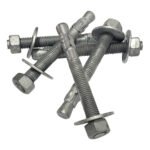 5/8" x 6" Wedge Anchor | Hot Dip Galvanized | with Hex Nut and Flat Washer| 10pcs per Box